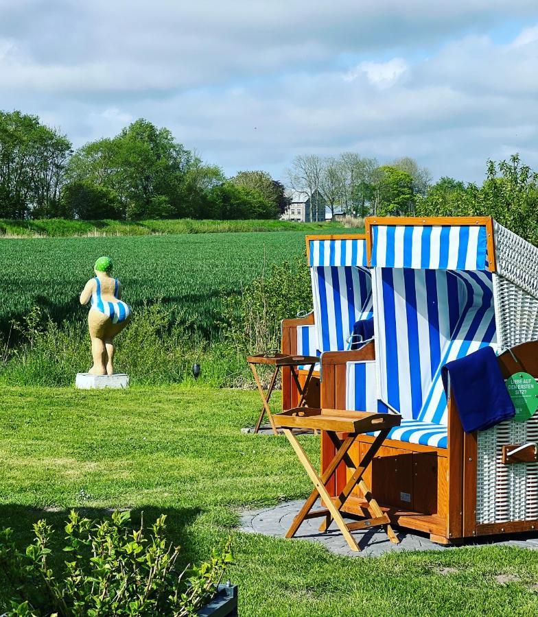Liebevoll Hinterm Deich - Ferienwohnungen Lehe  Buitenkant foto